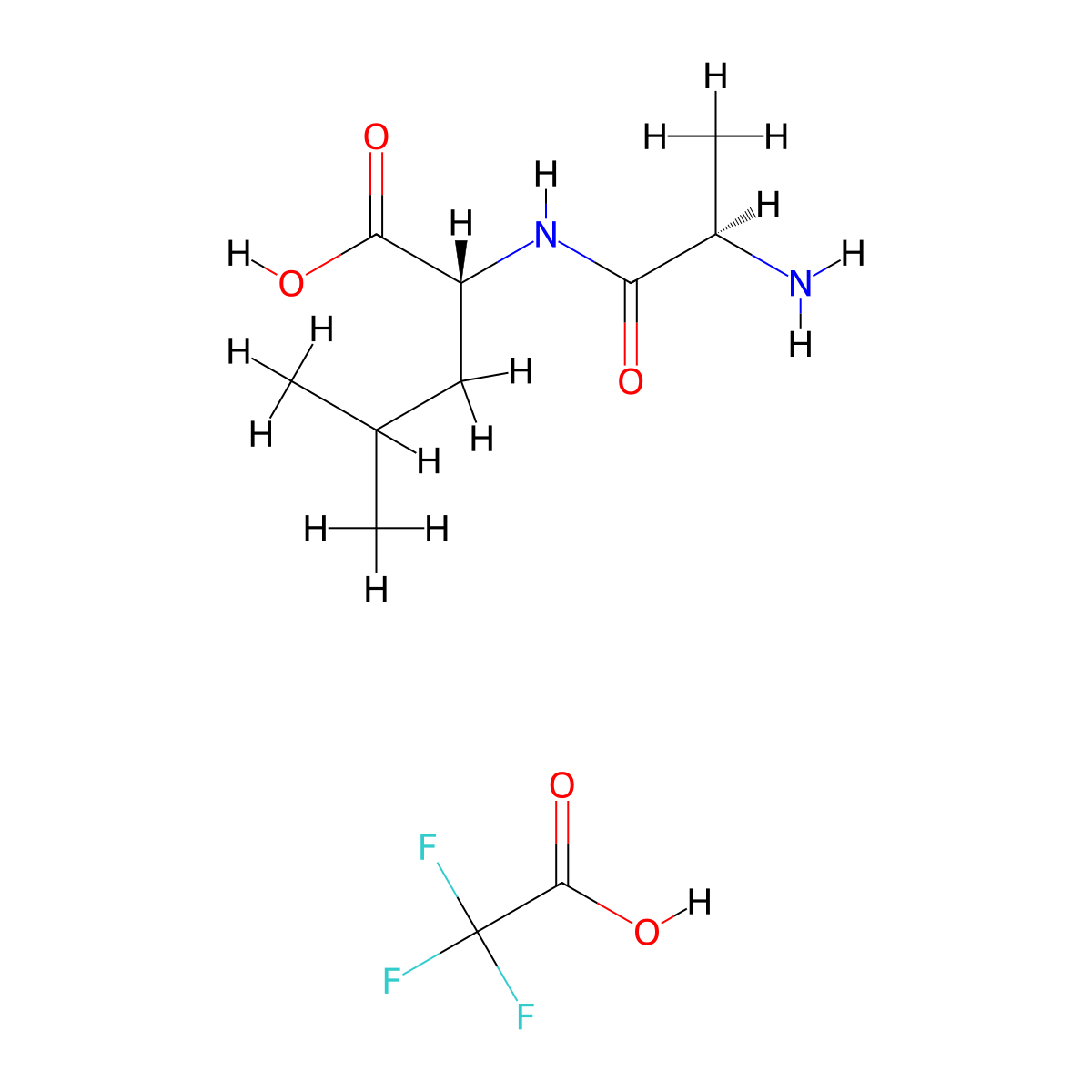 D-Ala-d-leu-oh tfa molecular structure, CAS 1820579-48-3