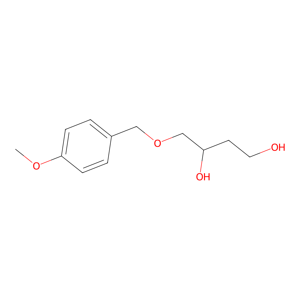 (S)-4-(4-Methoxybenzyloxy)-1,3-butanediol molecular structure, CAS 1820579-68-7