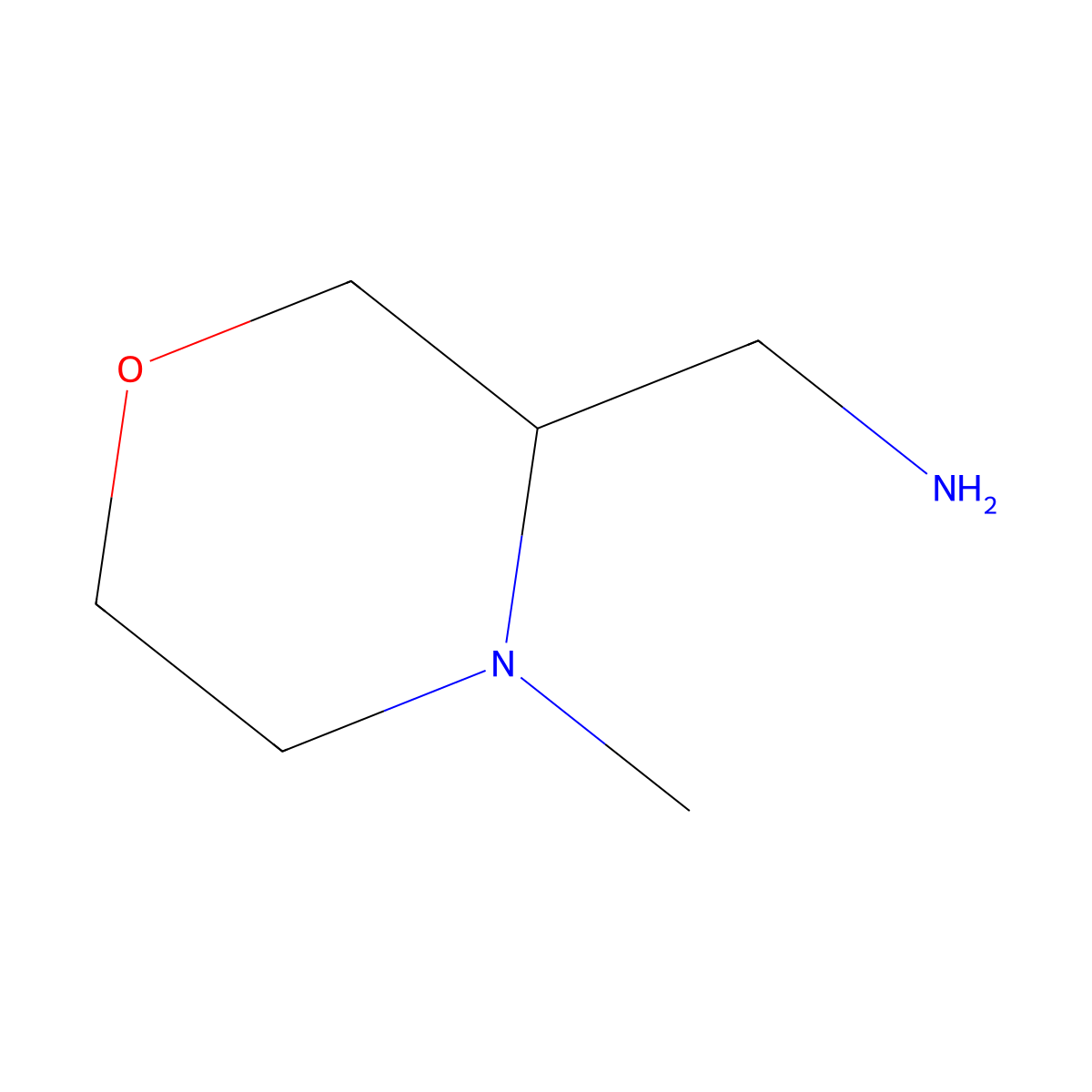 (R)-4-Methyl-3-(aminomethyl)morpholine molecular structure, CAS 1820581-03-0