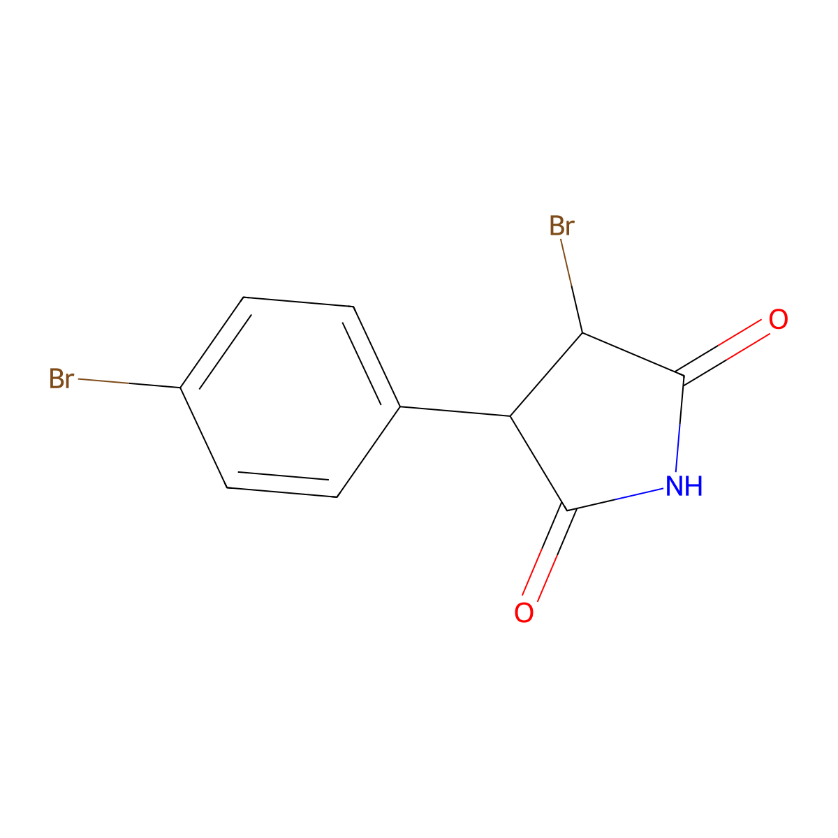 (3R,4S)-3-bromo-4-(4-bromophenyl)pyrrolidine-2,5-dione molecular structure, CAS 1820581-53-0