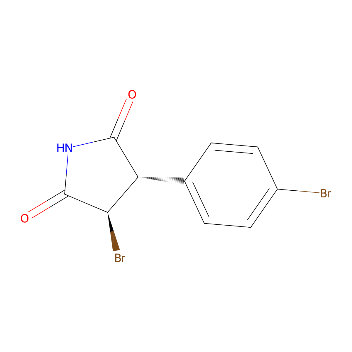 (3R,4S)-3-bromo-4-(4-bromophenyl)pyrrolidine-2,5-dione molecular structure, CAS 1820581-53-0