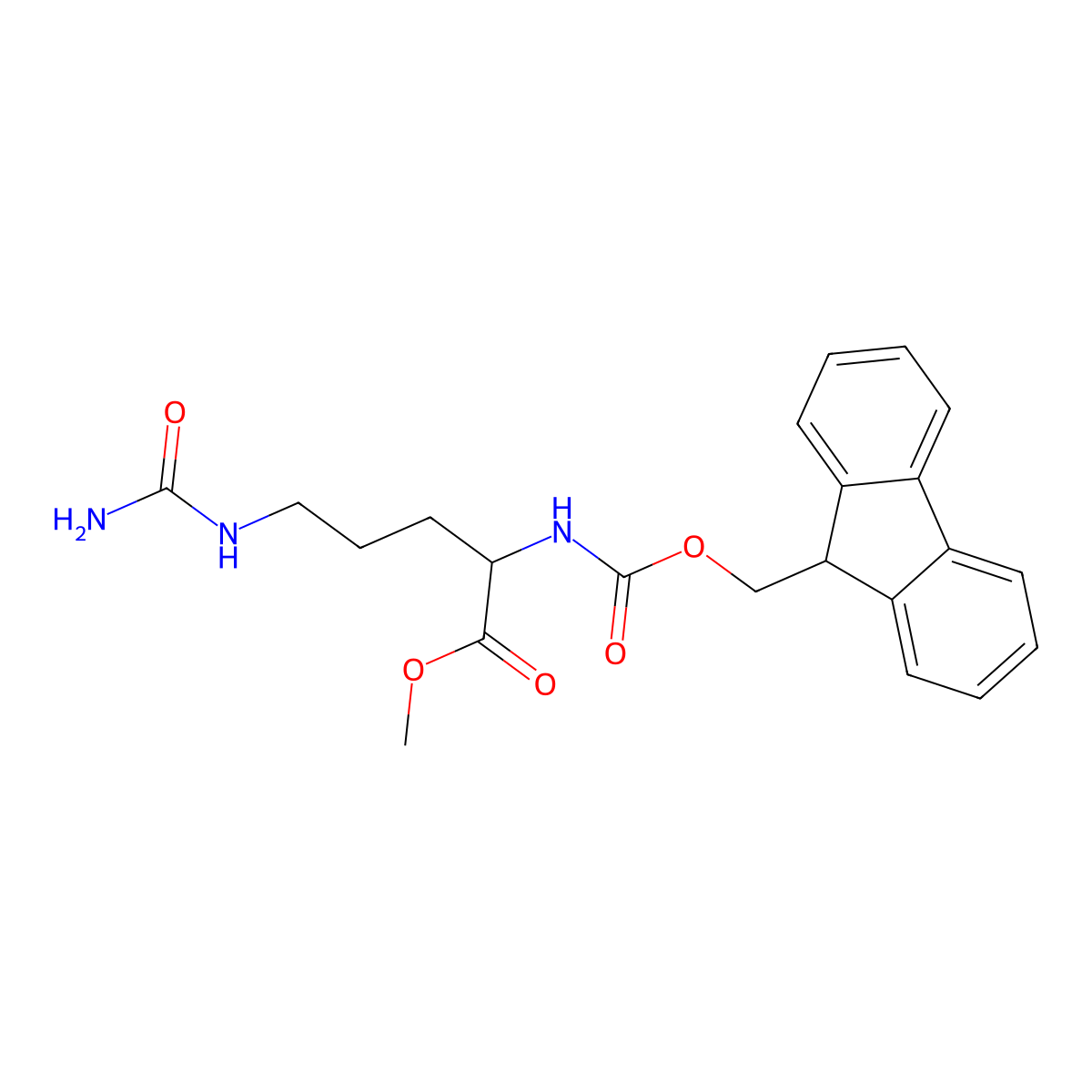 Fmoc-Cit-OMe molecular structure, CAS 1820581-58-5