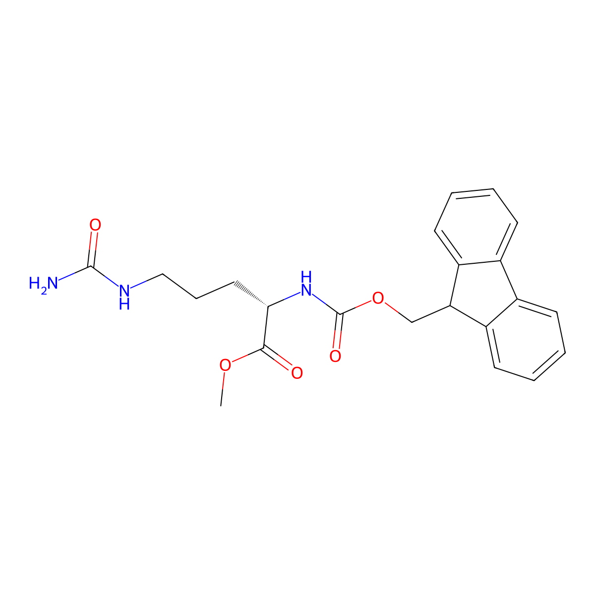 Fmoc-Cit-OMe molecular structure, CAS 1820581-58-5