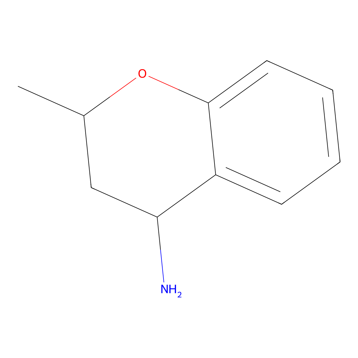 (2R,4R)-2-Methyl-3,4-dihydro-2H-1-benzopyran-4-amine molecular structure, CAS 1820583-54-7