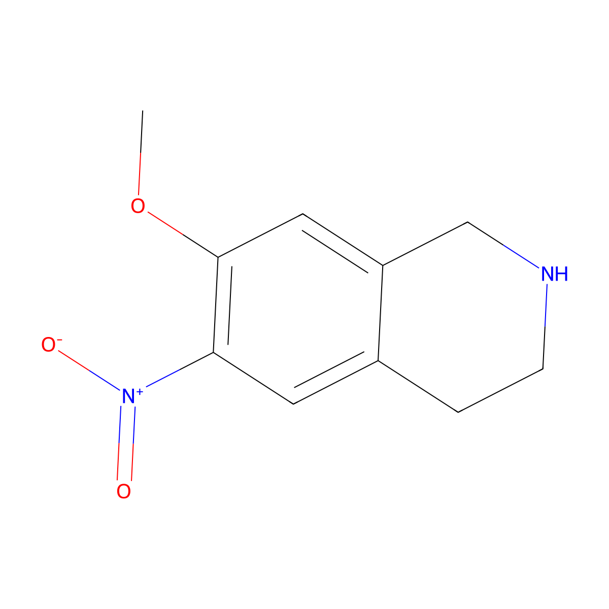 7-Methoxy-6-nitro-1,2,3,4-tetrahydroisoquinoline molecular structure, CAS 1820584-85-7