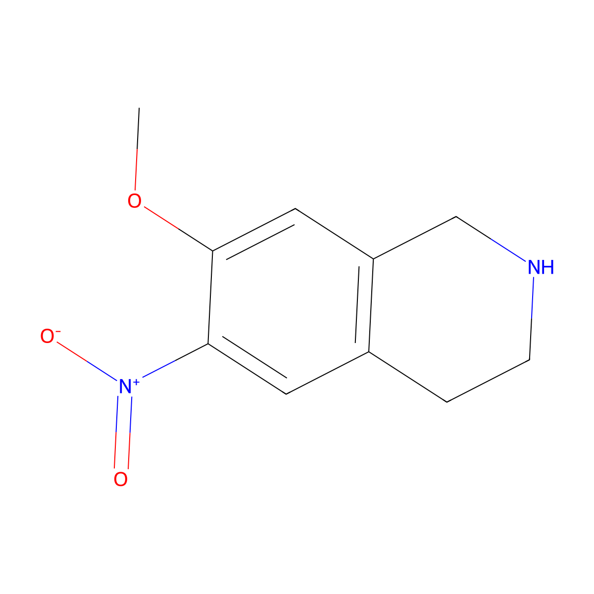 7-Methoxy-6-nitro-1,2,3,4-tetrahydroisoquinoline molecular structure, CAS 1820584-85-7