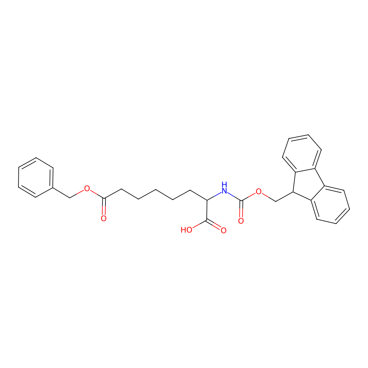 Fmoc-L-Asu(Bzl)-OH molecular structure, CAS 182059-59-2