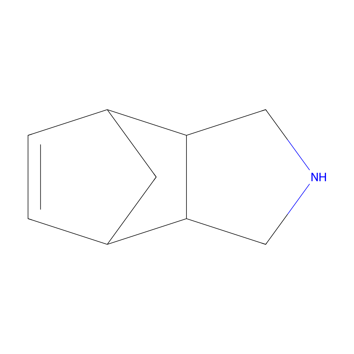(2R,6S)-4-Azatricyclo[5.2.1.0,2,6]dec-8-ene molecular structure, CAS 1820598-85-3