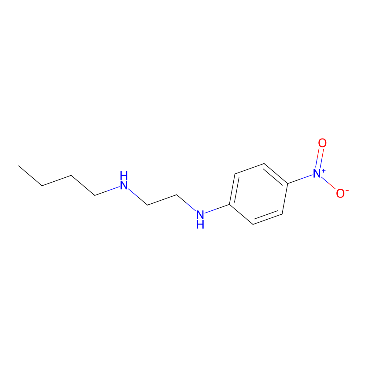 N-(2-Butylaminoethyl)-4-nitroaniline molecular structure, CAS 1820603-79-9