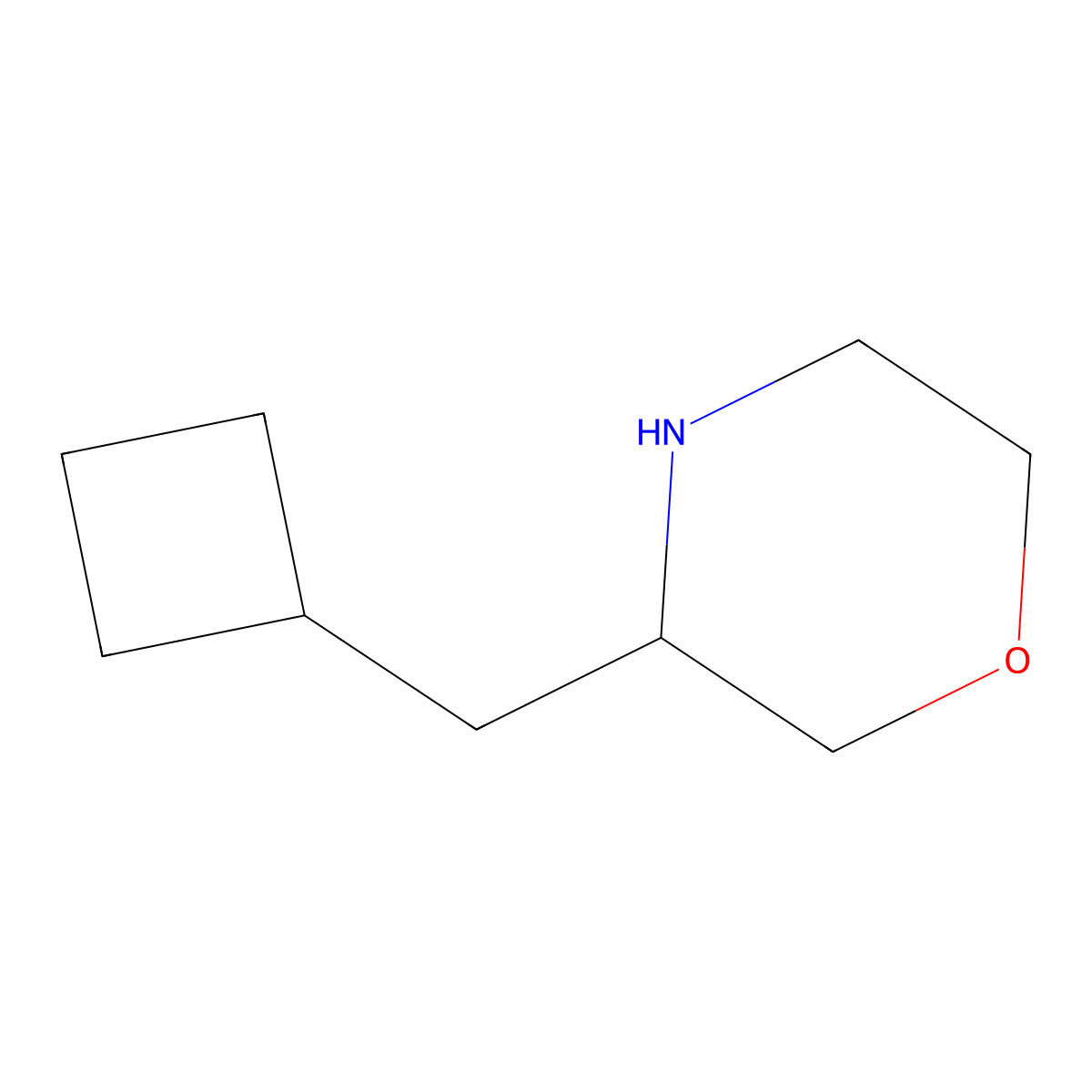 3-(Cyclobutylmethyl)morpholine molecular structure, CAS 1820603-82-4
