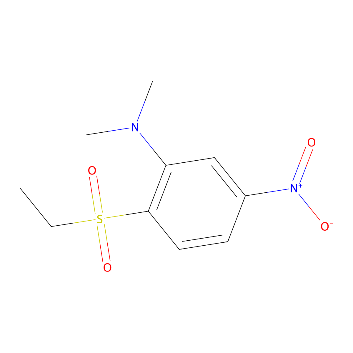 2-(Ethanesulfonyl)-N,N-dimethyl-5-nitroaniline molecular structure, CAS 1820603-85-7