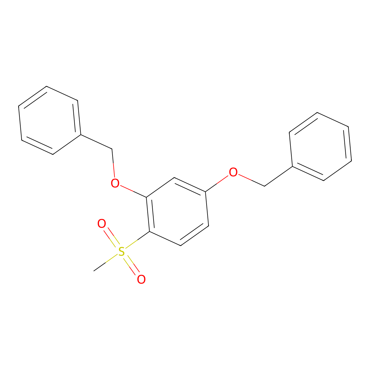 2,4-Bis(Benzyloxy)-1-methanesulfonylbenzene molecular structure, CAS 1820603-90-4