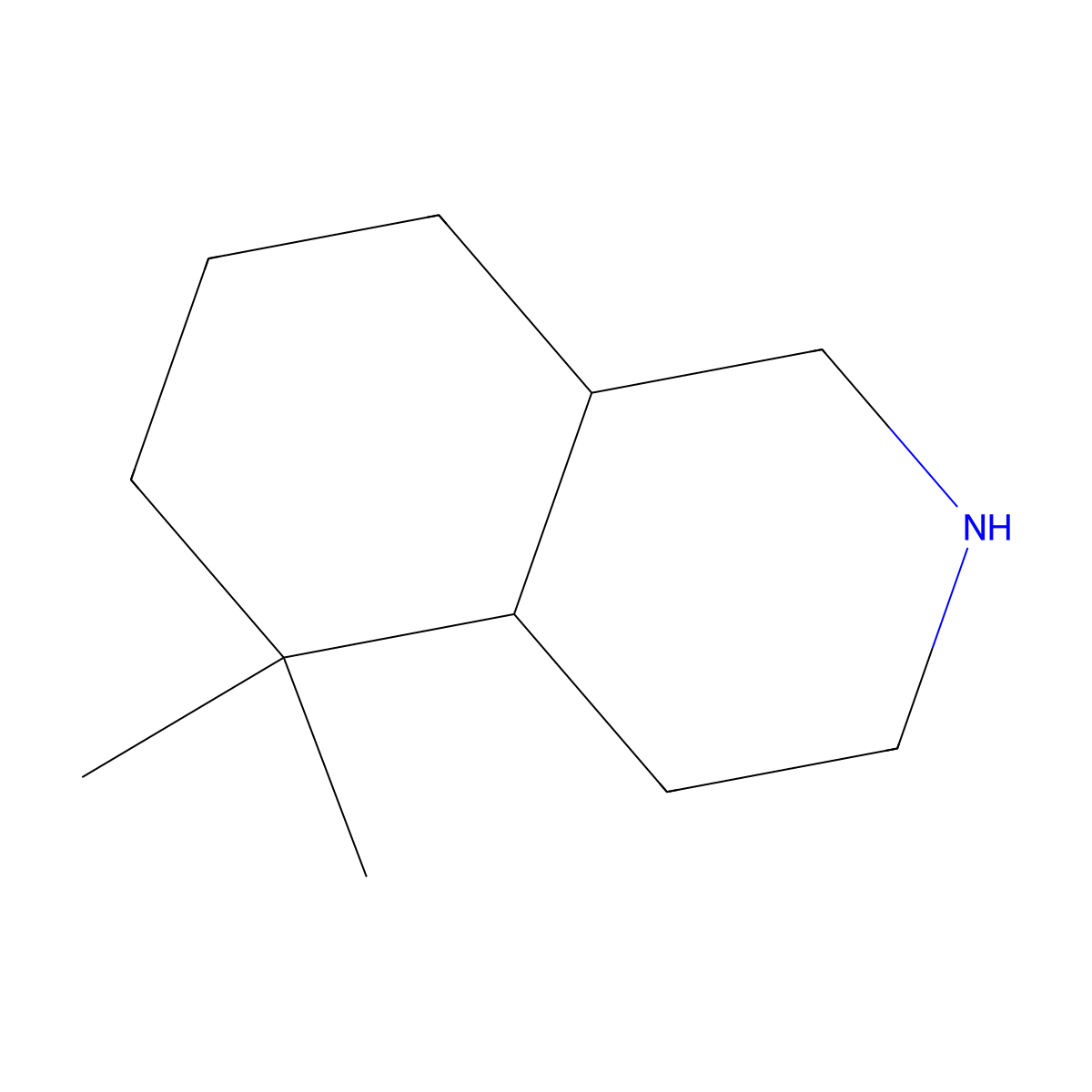 5,5-Dimethyl-decahydroisoquinoline molecular structure, CAS 1820604-49-6