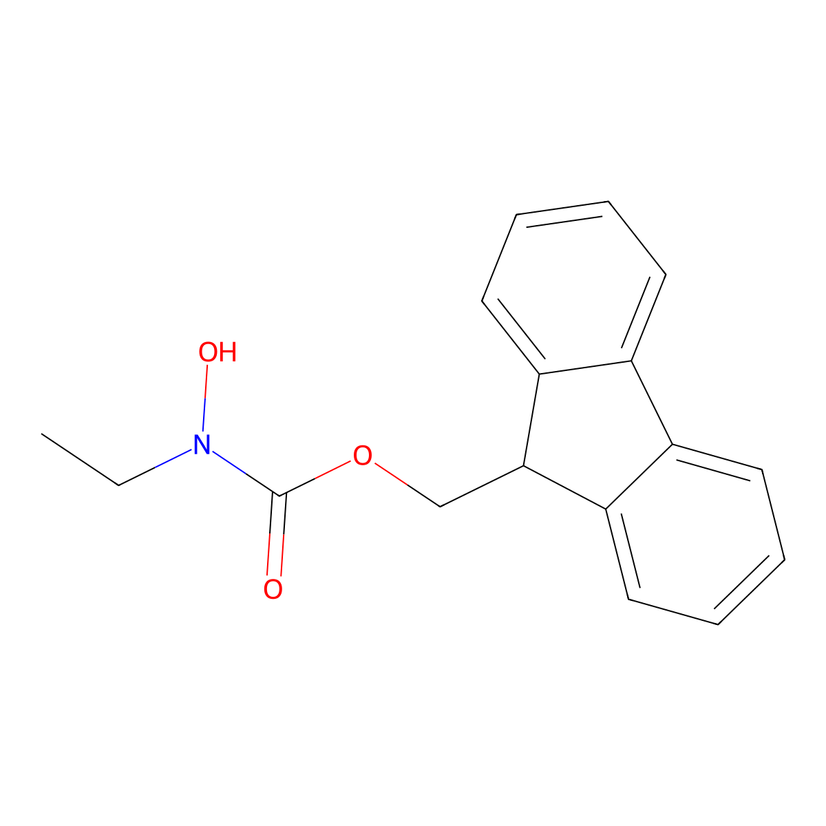 Fmoc-n-ethyl-hydroxylamine molecular structure, CAS 1820604-77-0