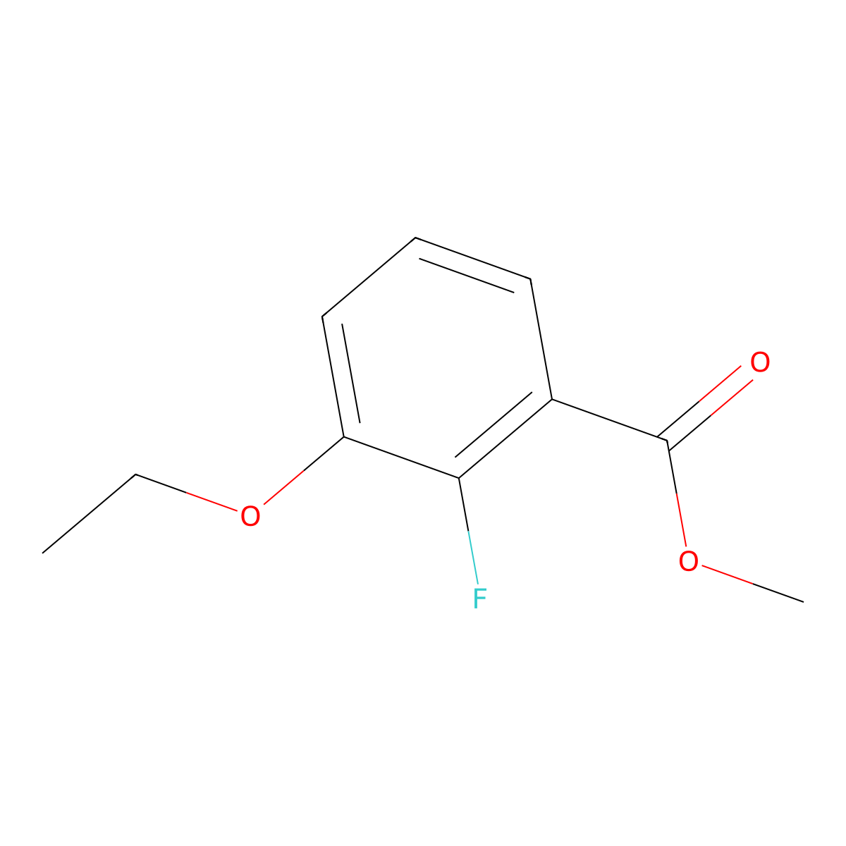 Methyl 3-ethoxy-2-fluorobenzoate molecular structure, CAS 1820604-99-6