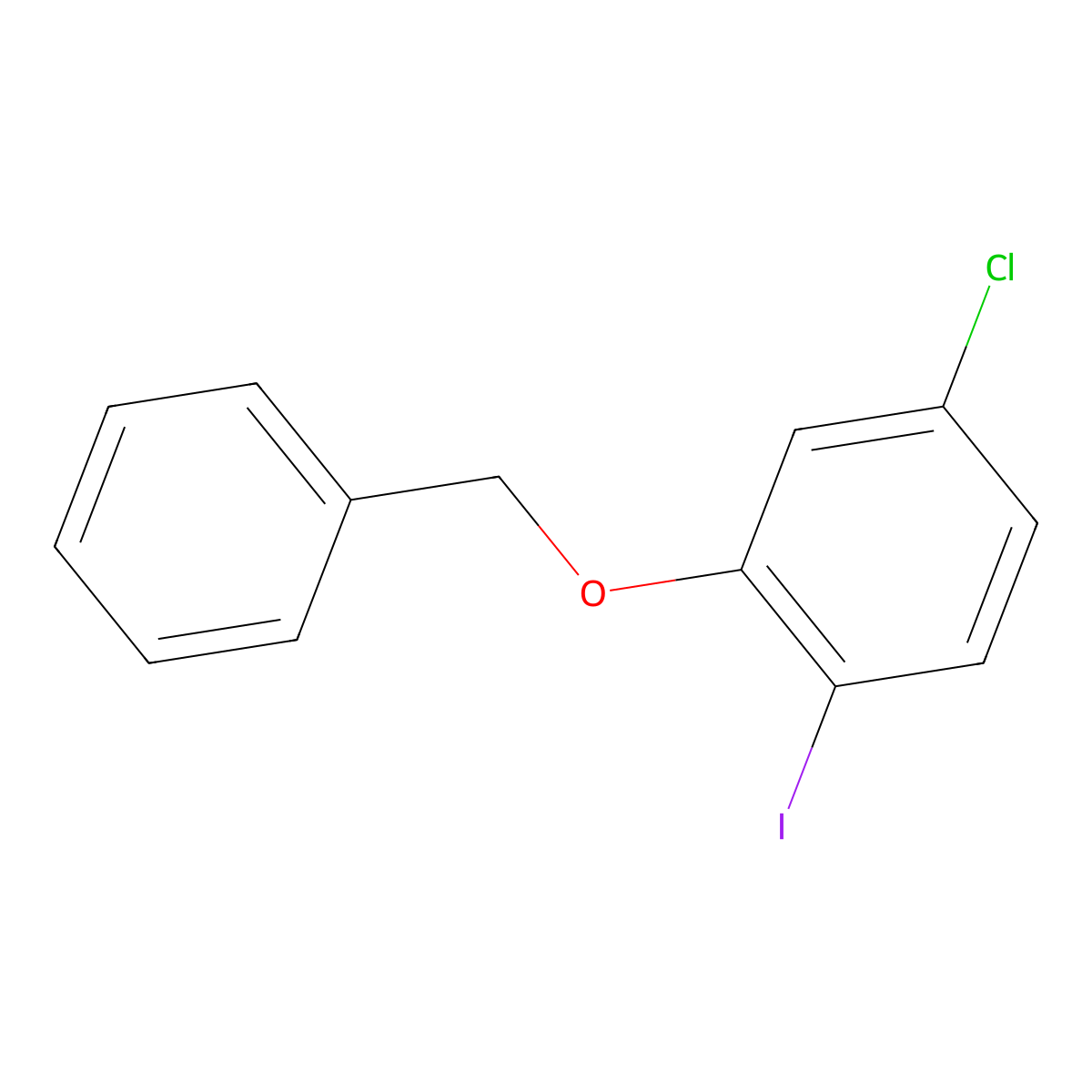 2-(Benzyloxy)-4-chloro-1-iodobenzene molecular structure, CAS 1820607-95-1