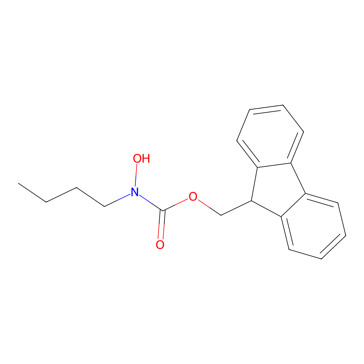 Fmoc-n-butyl-hydroxylamine molecular structure, CAS 1820608-84-1