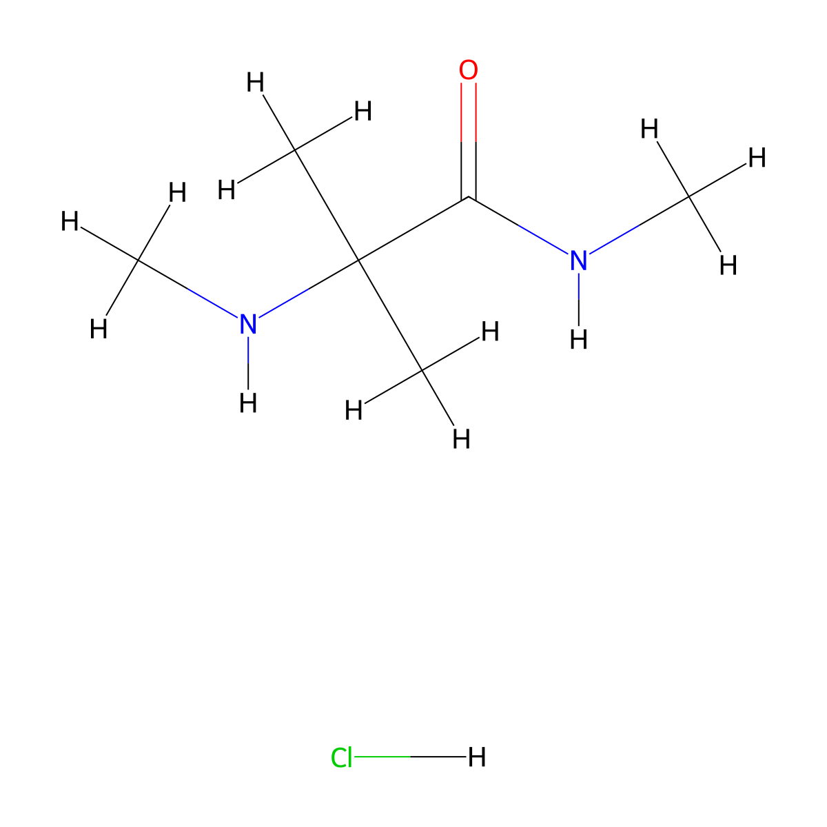 N~1~,N~2~,2-Trimethylalaninamide hydrochloride molecular structure, CAS 1820608-90-9
