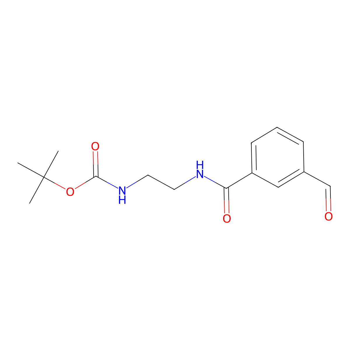 [2-(3-Formyl-benzoylamino)-ethyl]-carbamic acid tert-butyl ester molecular structure, CAS 1820609-00-4