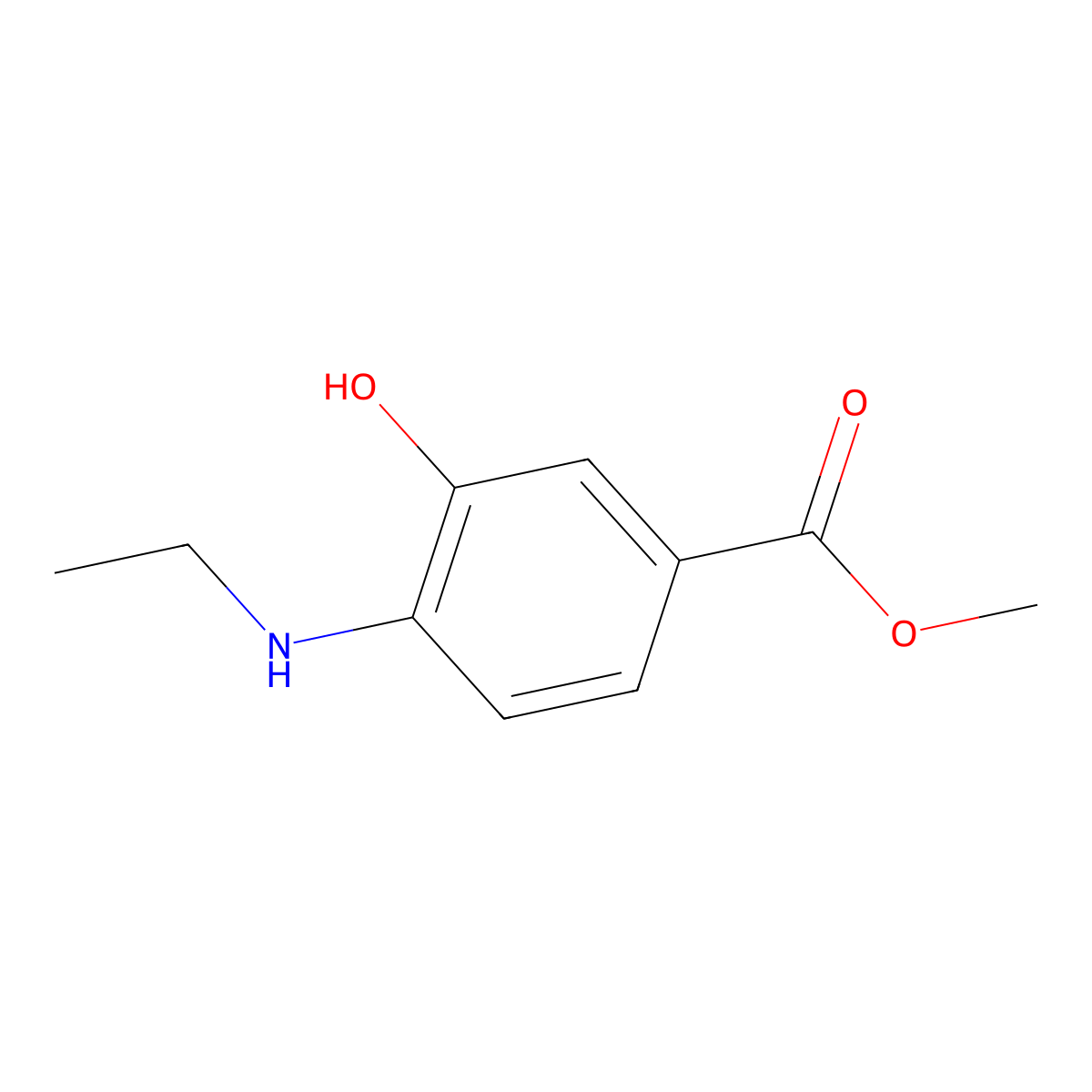 Methyl 4-(Ethylamino)-3-hydroxybenzoate molecular structure, CAS 1820609-04-8