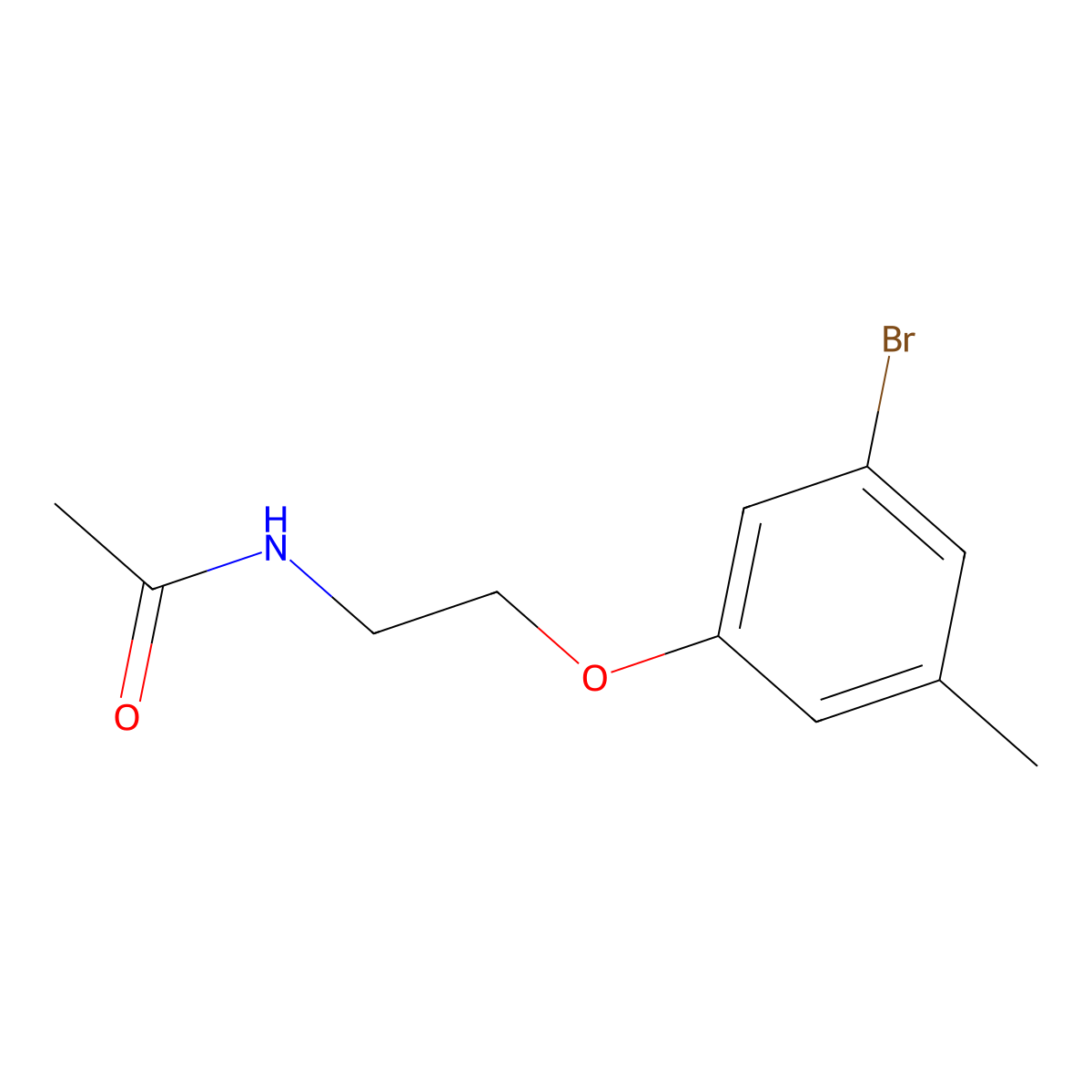 N-[2-(3-Bromo-5-methylphenoxy)ethyl]acetamide molecular structure, CAS 1820613-28-2