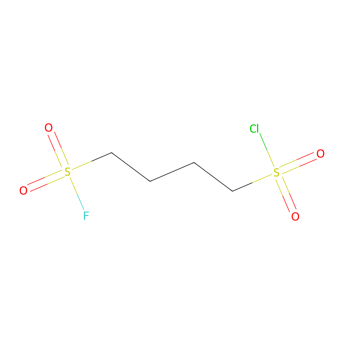 4-(Chlorosulfonyl)butane-1-sulfonyl fluoride molecular structure, CAS 1820613-32-8