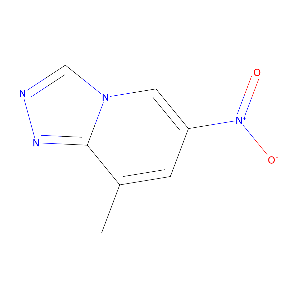 8-Methyl-6-nitro-[1,2,4]triazolo[4,3-A]pyridine molecular structure, CAS 1820614-16-1
