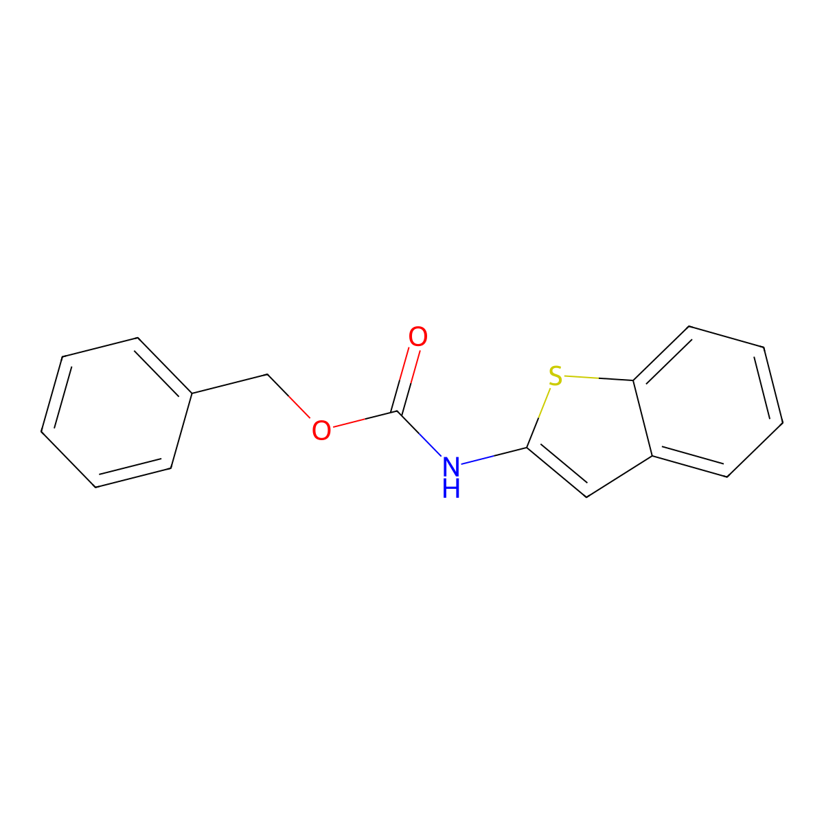 Benzyl benzo[b]thiophen-2-ylcarbamate molecular structure, CAS 1820614-60-5