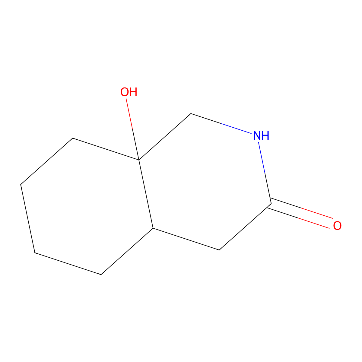 8a-Hydroxy-decahydroisoquinolin-3-one molecular structure, CAS 1820615-40-4