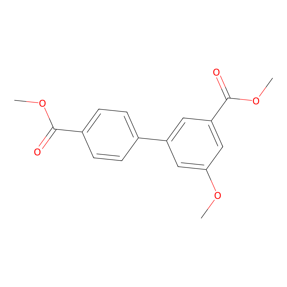 Methyl 3-methoxy-5-[4-(methoxycarbonyl)phenyl]benzoate molecular structure, CAS 1820618-09-4