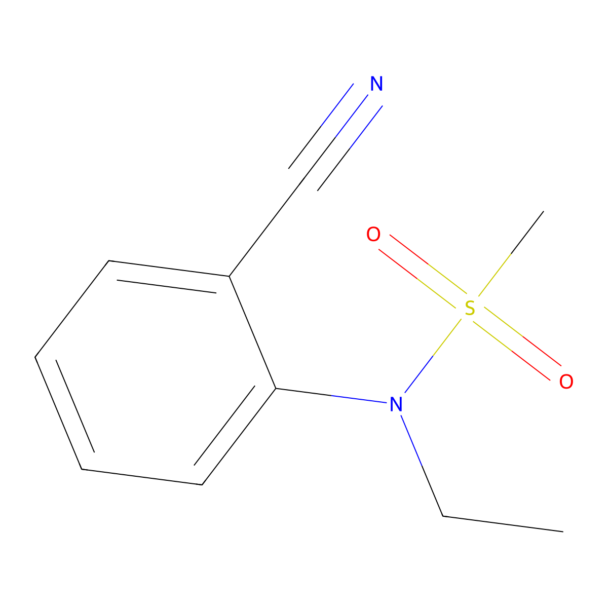 N-(2-Cyanophenyl)-N-ethylmethanesulfonamide molecular structure, CAS 1820618-40-3