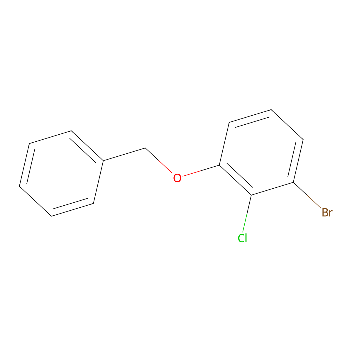1-(Benzyloxy)-3-bromo-2-chlorobenzene molecular structure, CAS 1820618-45-8