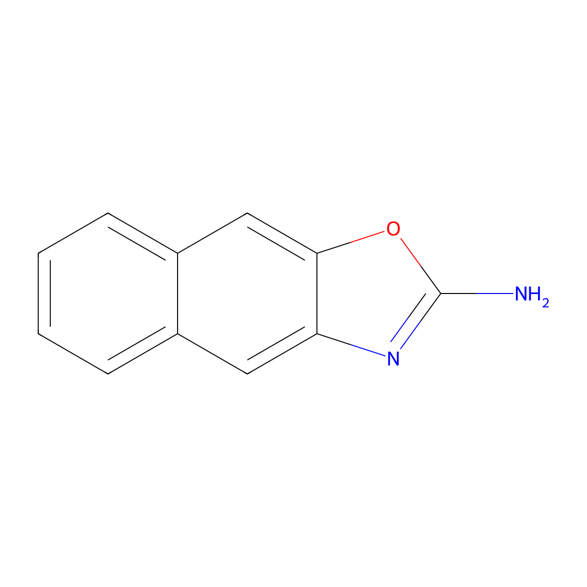Naphtho[2,3-D][1,3]oxazol-2-amine molecular structure, CAS 1820618-76-5