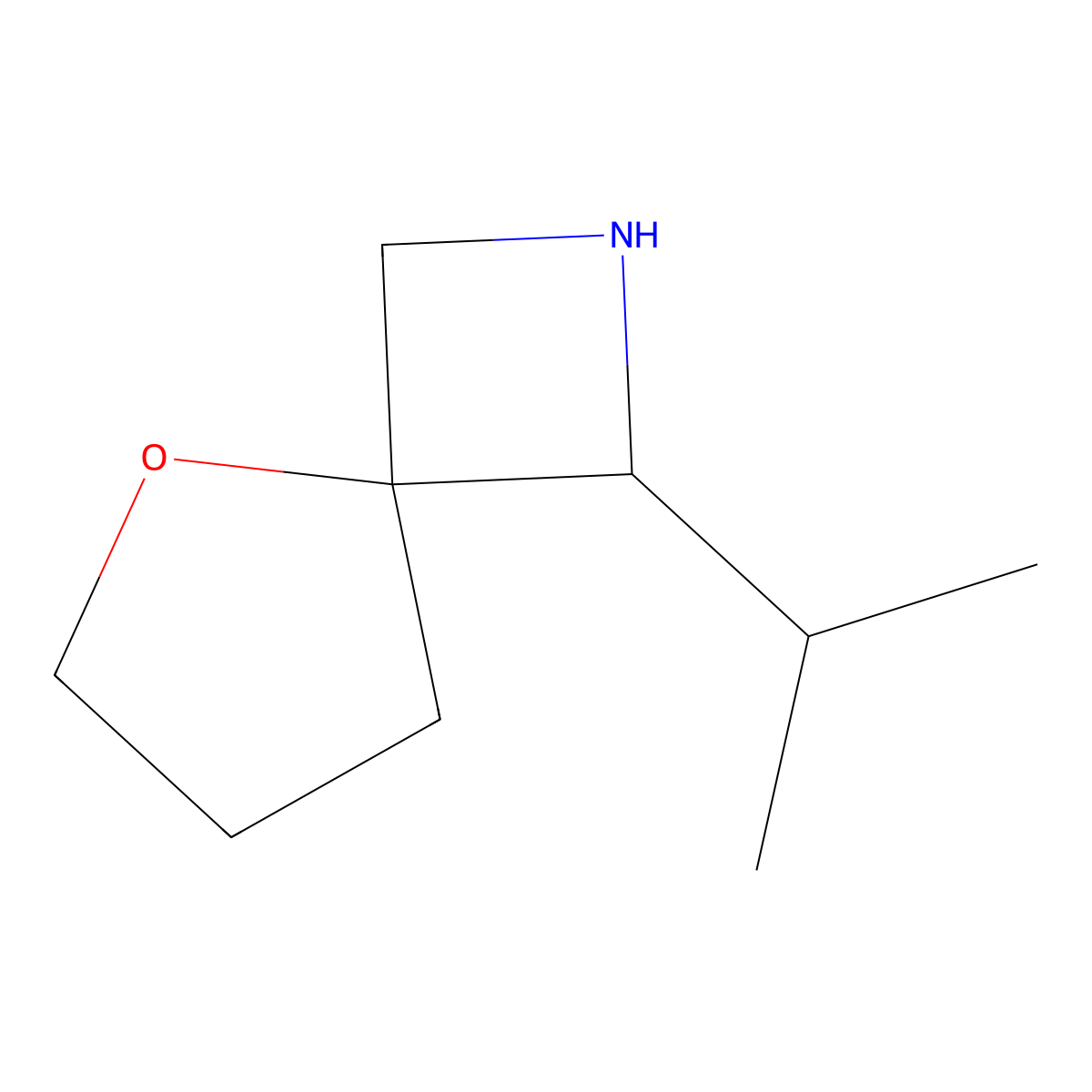 1-(Propan-2-yl)-5-oxa-2-azaspiro[3.4]octane molecular structure, CAS 1820618-88-9