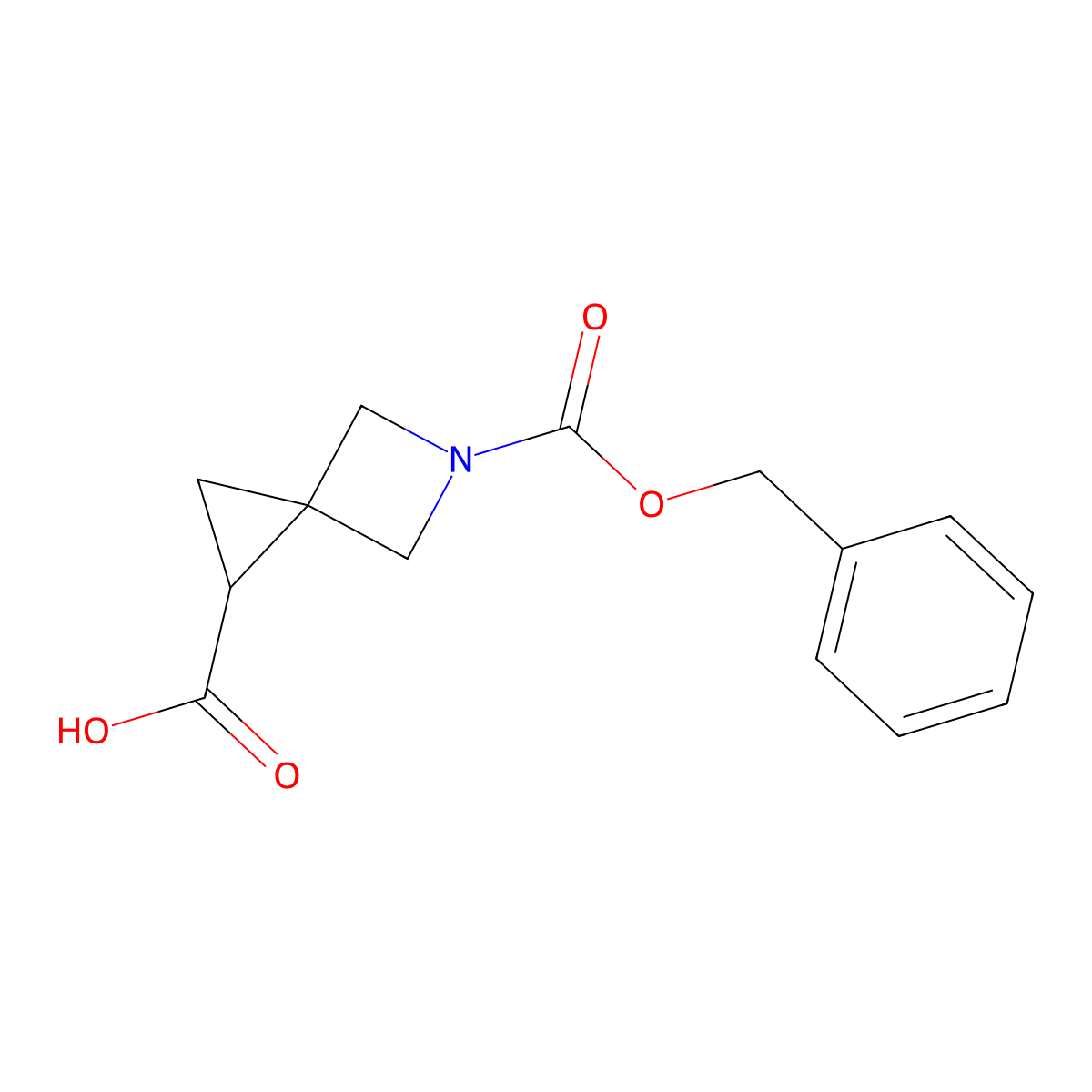 5-((Benzyloxy)carbonyl)-5-azaspiro[2.3]hexane-1-carboxylic acid molecular structure, CAS 1820619-57-5
