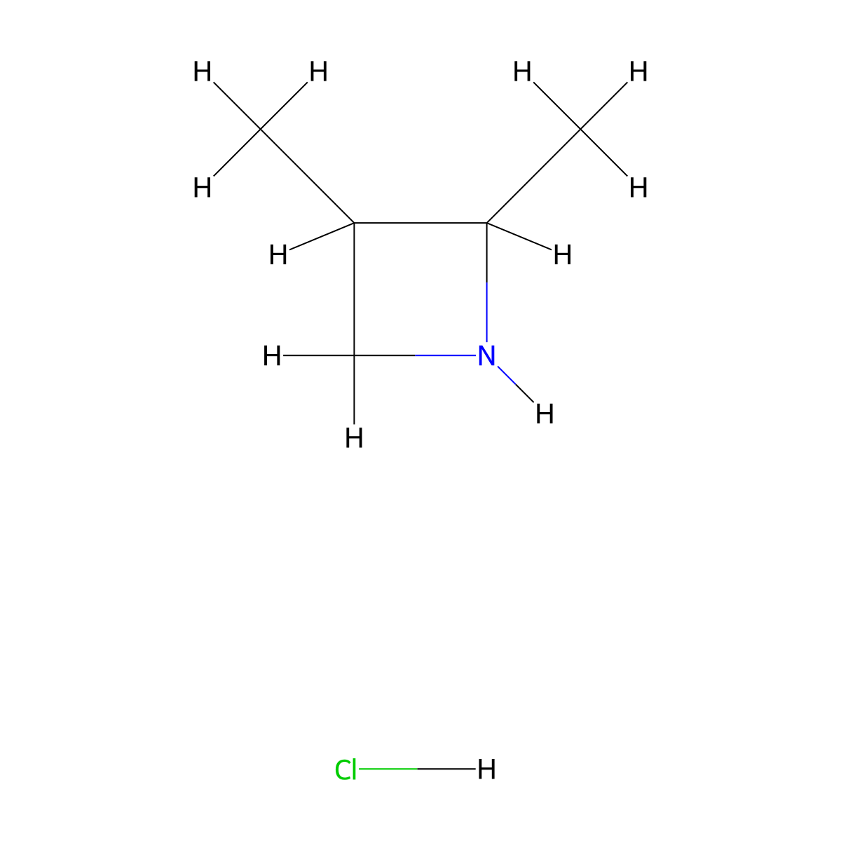 2,3-Dimethylazetidine hydrochloride molecular structure, CAS 1820619-67-7
