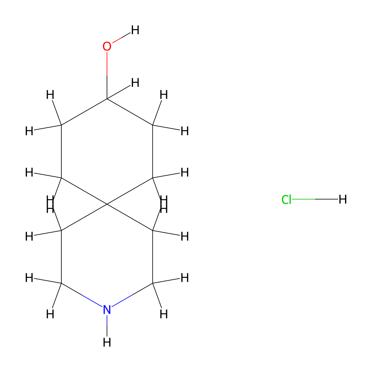 3-Azaspiro(5.5)undecan-9-ol hydrochloride molecular structure, CAS 1820619-77-9