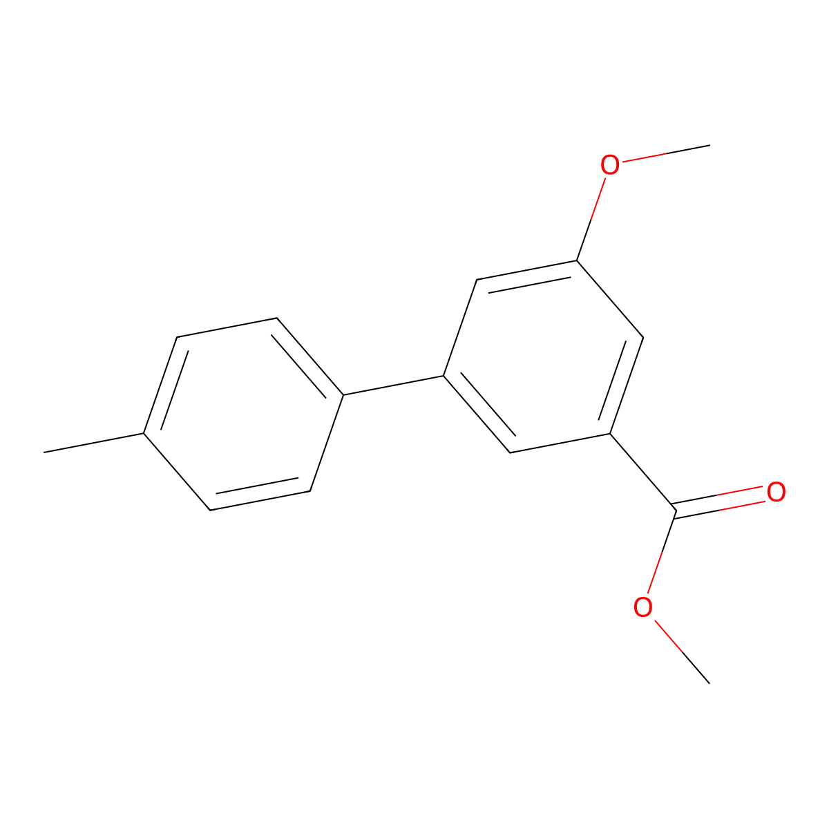 Methyl 3-methoxy-5-(4-methylphenyl)benzoate molecular structure, CAS 1820638-58-1