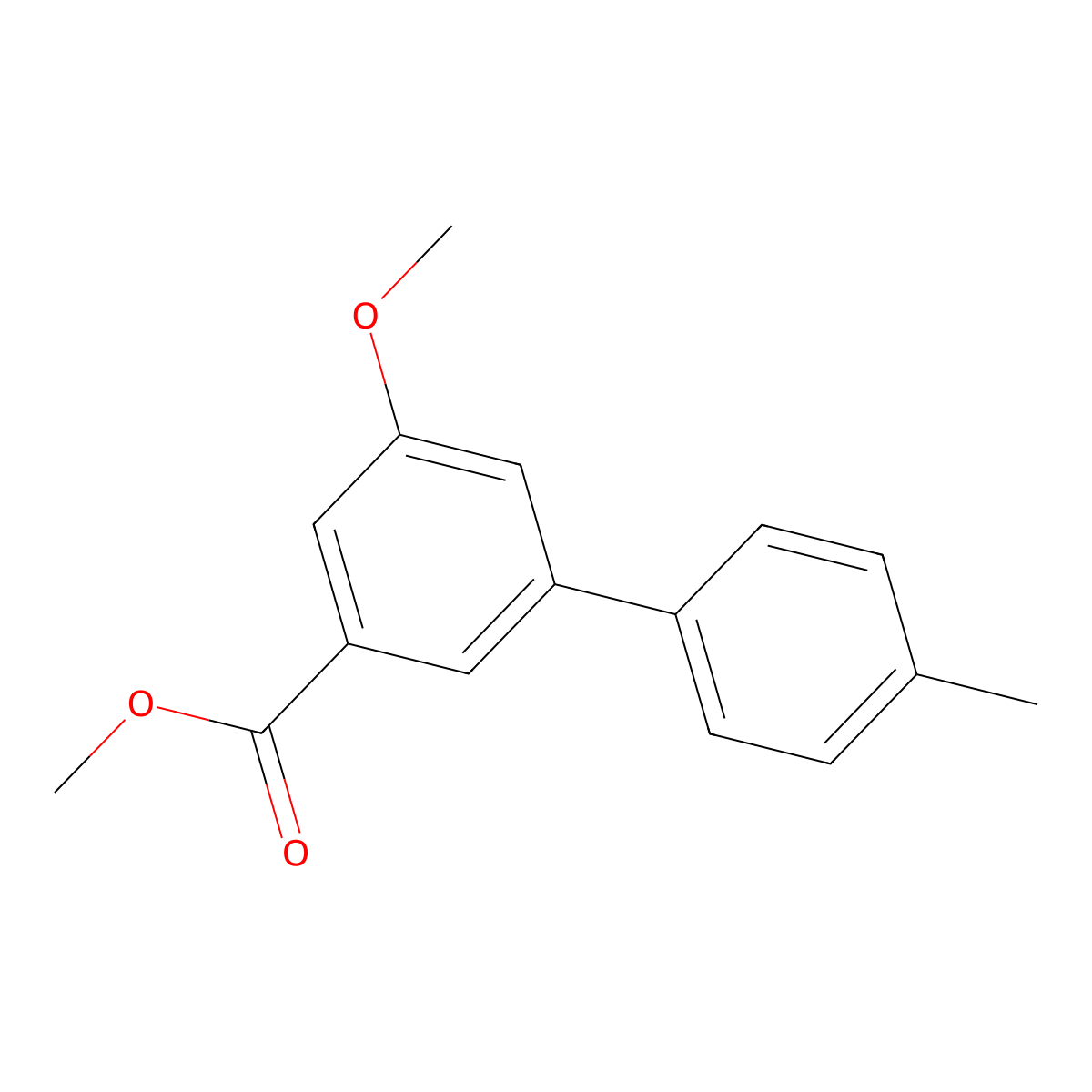 Methyl 3-methoxy-5-(4-methylphenyl)benzoate molecular structure, CAS 1820638-58-1