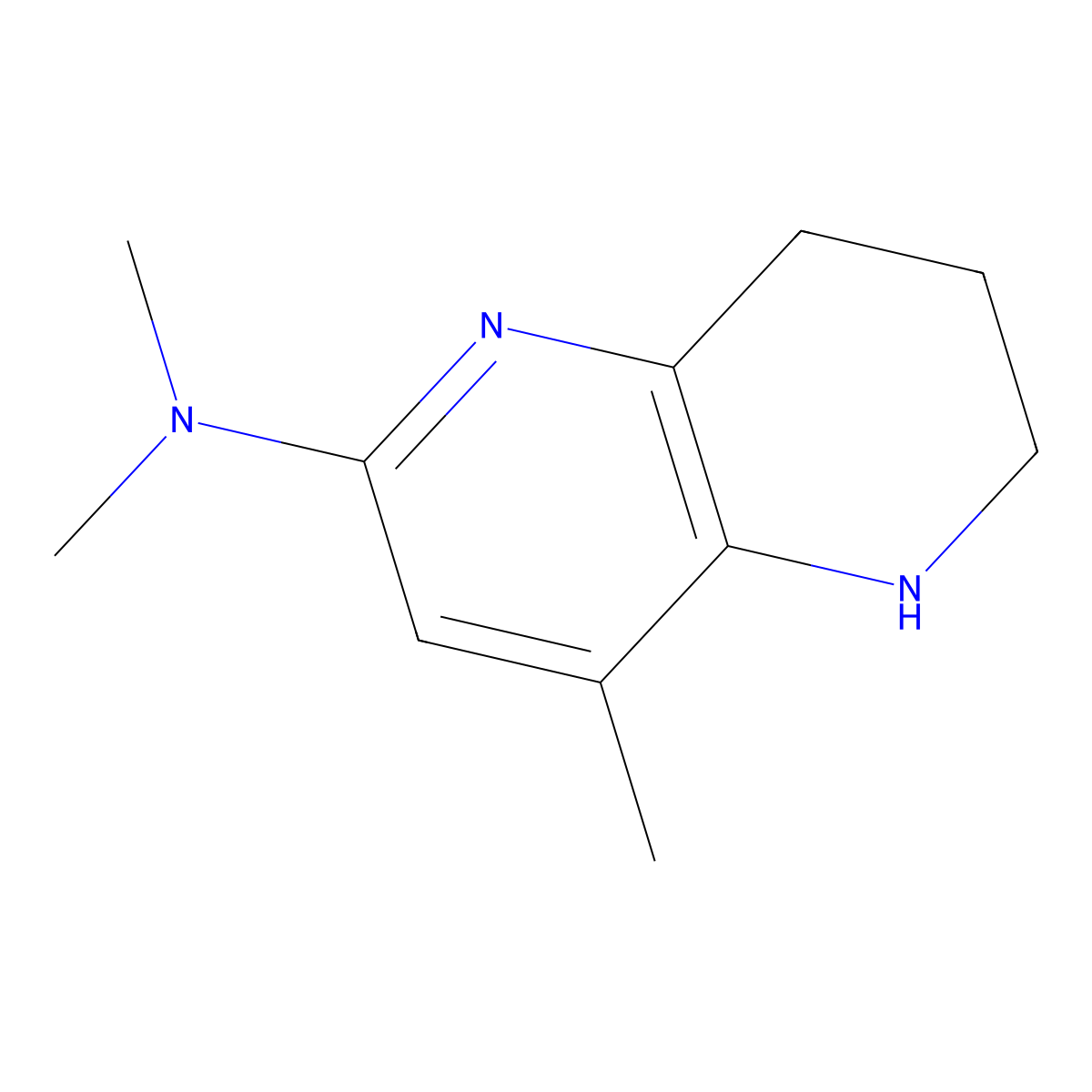 N,N,4-trimethyl-5,6,7,8-tetrahydro-1,5-naphthyridin-2-amine molecular structure, CAS 1820639-00-6