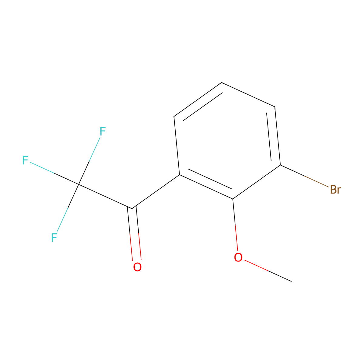 3'-Bromo-2'-methoxy-2,2,2-trifluoroacetophenone molecular structure, CAS 1820639-77-7