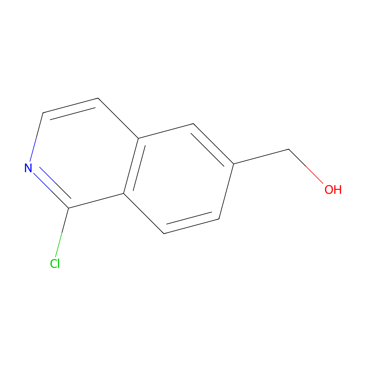 (1-Chloroisoquinolin-6-yl)methanol molecular structure, CAS 1820640-22-9