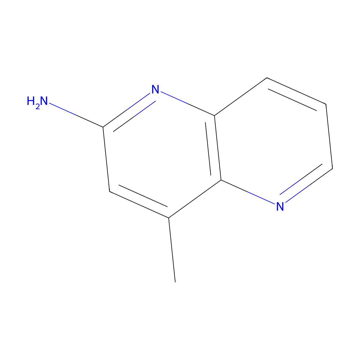 4-Methyl-1,5-naphthyridin-2-amine molecular structure, CAS 1820640-43-4
