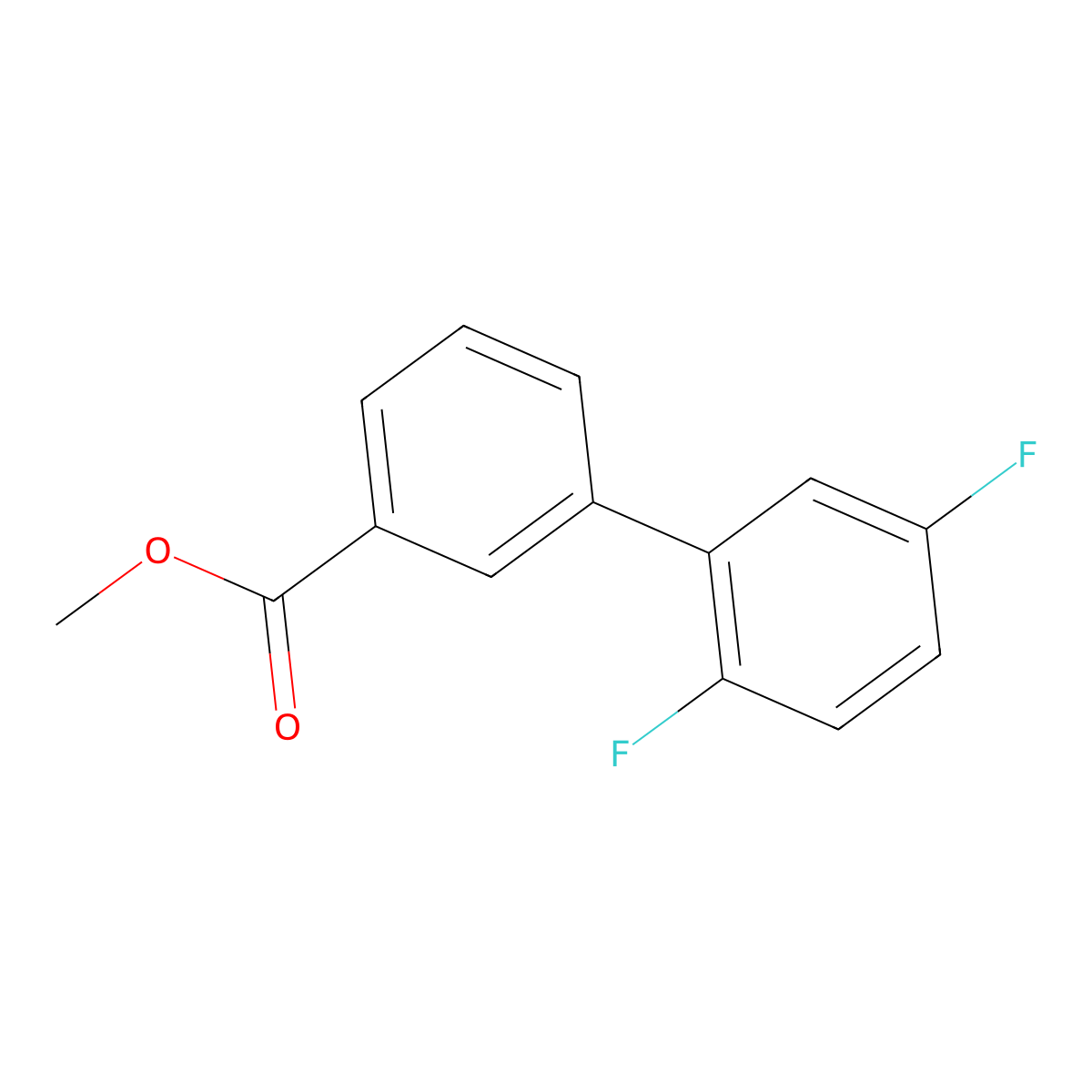 Methyl 3-(2,5-difluorophenyl)benzoate molecular structure, CAS 1820641-77-7