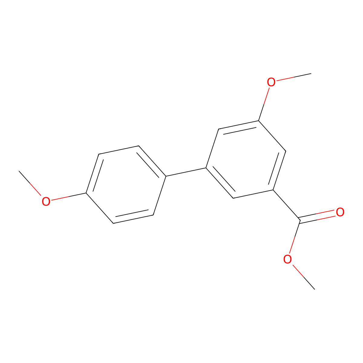 Methyl 3-methoxy-5-(4-methoxyphenyl)benzoate molecular structure, CAS 1820647-87-7