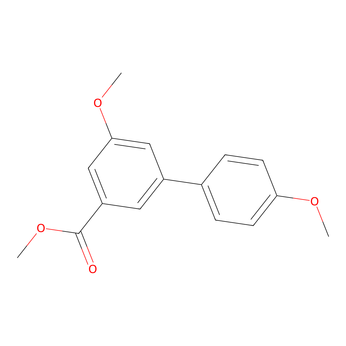 Methyl 3-methoxy-5-(4-methoxyphenyl)benzoate molecular structure, CAS 1820647-87-7