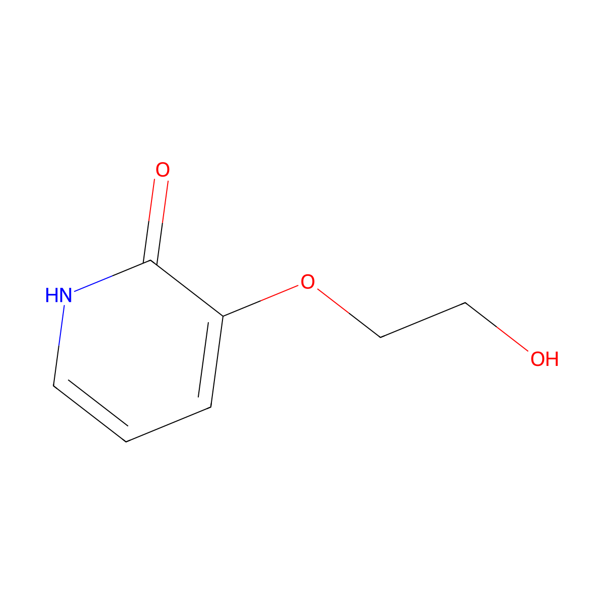 3-(2-Hydroxyethoxy)pyridin-2-ol molecular structure, CAS 1820648-06-3