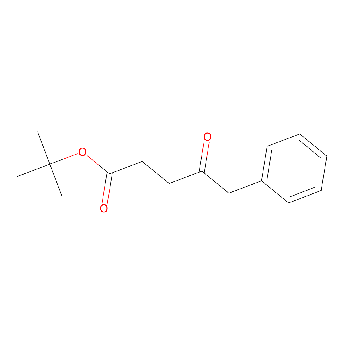 Tert-butyl 4-oxo-5-phenylpentanoate molecular structure, CAS 1820648-93-8