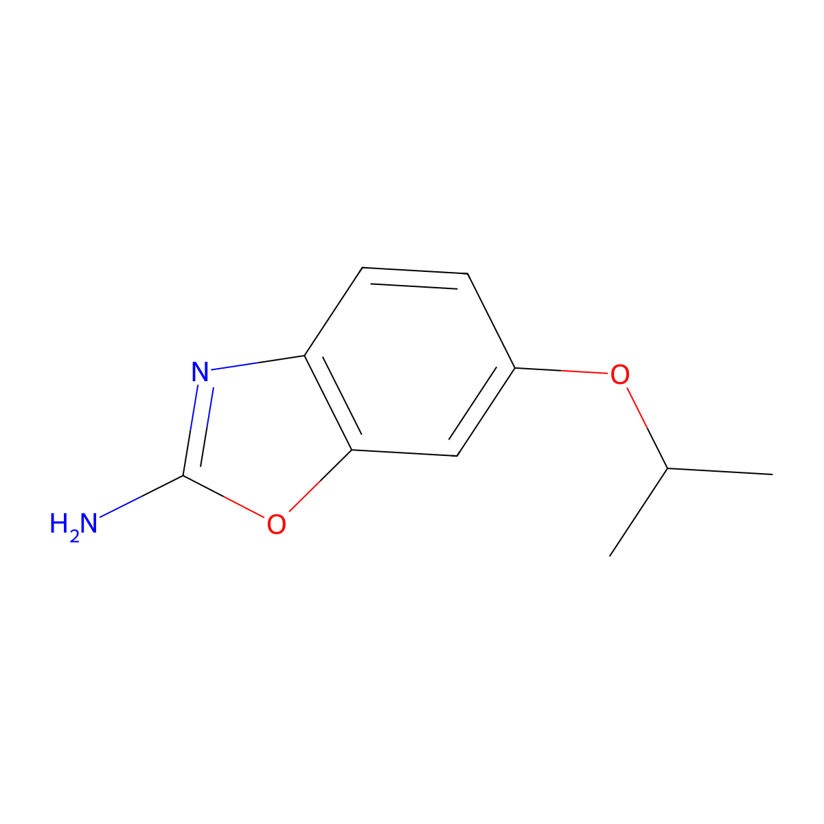 6-Isopropoxy-1,3-benzoxazol-2-amine molecular structure, CAS 1820649-86-2