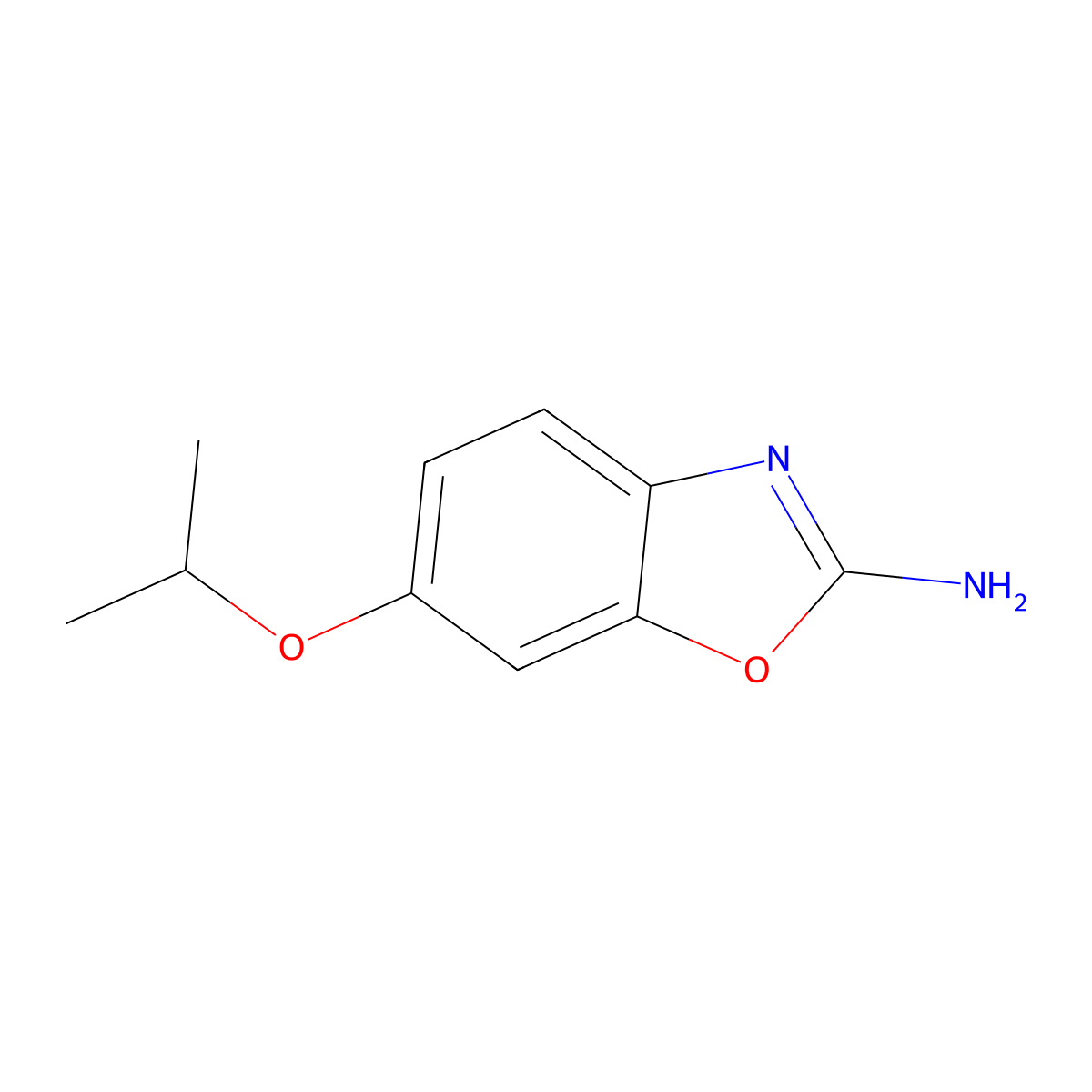 6-Isopropoxy-1,3-benzoxazol-2-amine molecular structure, CAS 1820649-86-2